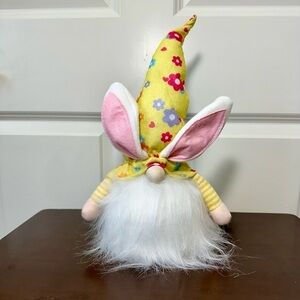 Easter Light Up Yellow Gnome Decor